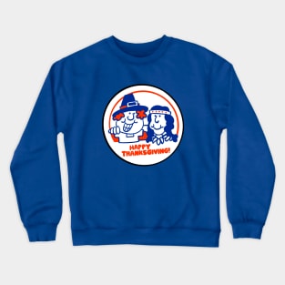 Thanksgiving Sticker Crewneck Sweatshirt